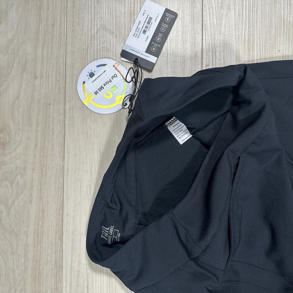 TAIL WHITE LABEL WOMEN'S SIZE 2 BLACK‎ GOLF SHORTS PULL ON W/ POCKETS NWT - Picture 3 of 7